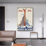 vintage ski club poster