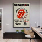 vintage rolling stones concert poster