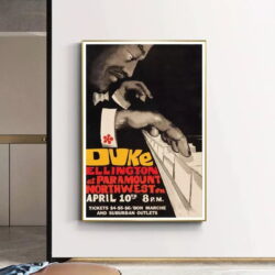 vintage duke ellinghon jazz poster