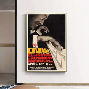 vintage duke ellinghon jazz poster