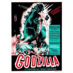 vintage godzilla movie poster