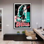 vintage godzilla movie poster