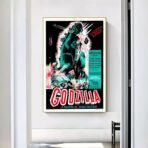 vintage godzilla movie poster