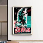 vintage godzilla movie poster