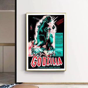 vintage godzilla movie poster