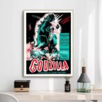 vintage godzilla movie poster