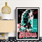 vintage godzilla movie poster