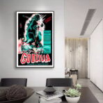vintage godzilla movie poster