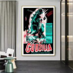 vintage godzilla movie poster