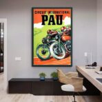 vintage biker poster