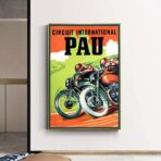 vintage biker poster