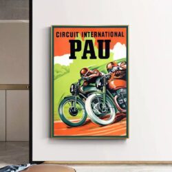 vintage biker poster