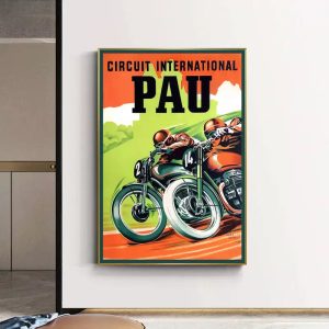 vintage biker poster