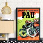 vintage biker poster