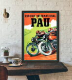 vintage biker poster