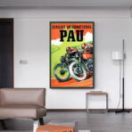 vintage biker poster