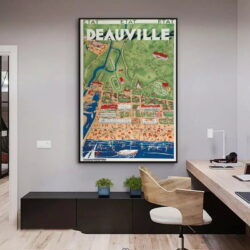 vintage deauville poster