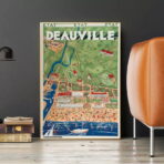vintage deauville poster