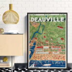 vintage deauville poster
