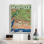 vintage deauville poster