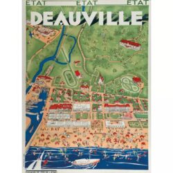 vintage deauville poster