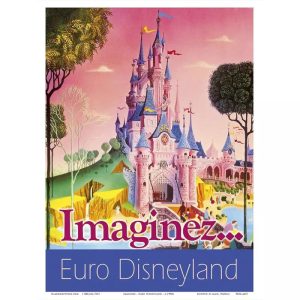 vintage disneyland poster