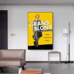 poster for the film the big blond with a black shoe
