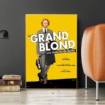 poster for the film the big blond with a black shoe