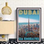 poster dubai vintage