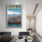 poster dubai vintage
