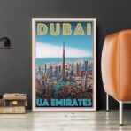 poster dubai vintage