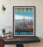 poster dubai vintage