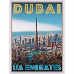 poster dubai vintage
