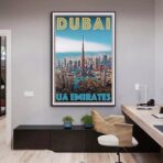 poster dubai vintage