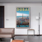 poster dubai vintage