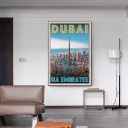 poster dubai vintage