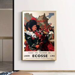 vintage scotland poster