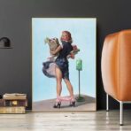 vintage woman poster 1