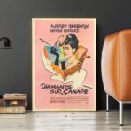 poster movie diamonds on sofa