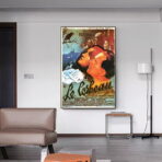 vintage poster burned the raven