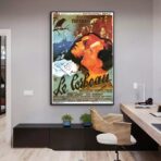 vintage poster burned the raven