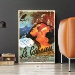 vintage poster burned the raven