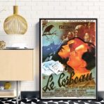 vintage poster burned the raven