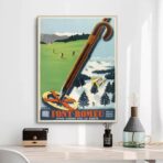 poster font remeu vintage