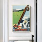 poster font remeu vintage