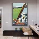 poster font remeu vintage
