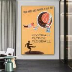 vintage football poster 1