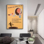 vintage football poster 1