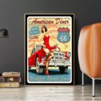 vintage garage poster