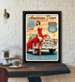 vintage garage poster